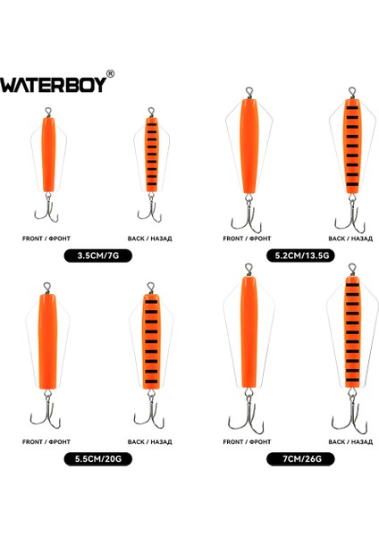 Su Çocuğu Devil Fishing Bait Tuzlu Su 3,5 cm 5,2 cm 5,5 cm 7 cm Canberra Killer Tasmanian Spinner Somon Pike Walleye B Yemi (Yurt Dışından)