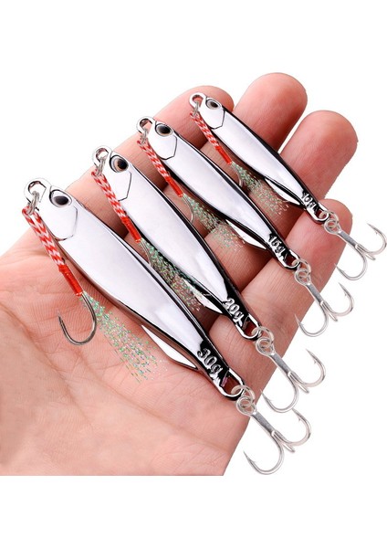 Adet Metal Döküm Jig Kaşığı 10G 15G 20G 30G 40G Yemler Kancalı Döküm Jigging Balık Deniz B Balıkçılık Yemi Yapay Yem (Yurt Dışından) modelleri