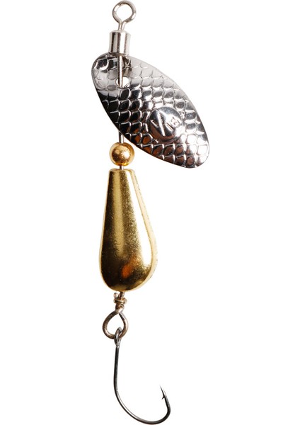 Adet Döner Kaşık Metal Yem Balıkçılık Yemi 5.5cm/2.8g Payetler Uzun Atış Kaşık Yemleri B Alabalık Levrek Turna Dönen Balıkçılık Için (Yurt Dışından)