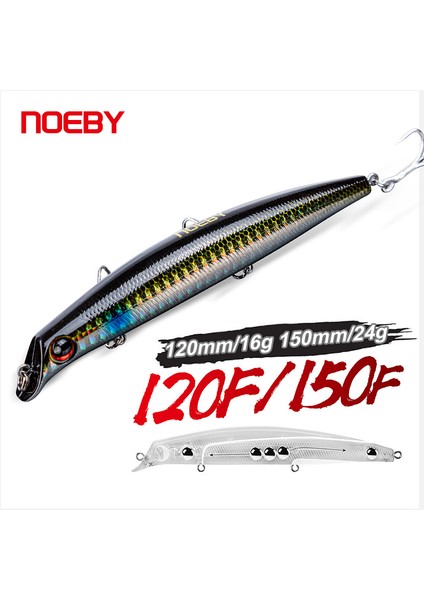 Noeby Sasuke Minnow Balıkçılık Yemleri 12CM 16G 15CM 24G Yüzen Dudaksız Wobblers B Pike Balıkçılık Yemi Için Yapay Sert Yem (Yurt Dışından) fiyatları