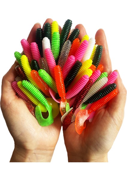 50 Adet 100 Adet 150 Adet Silikon Yem Sahte Balık Yemleri Swimbait Balıkçılık Hepsi Balıkçılık Araçları Wobblers Crankbait Yemleri Yapay (Yurt Dışından) fırsatları