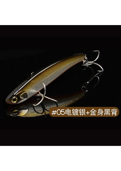 Fangbait Rattlin Balıkçılık Yemi 2024 Koume Kış Buz Balıkçılığı Vıb Yemi 80MM 16G Batık Yapay Dudaksız Krank Yemi Japon Kancası (Yurt Dışından)