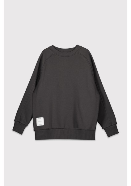 Reglan Kol Etiketli Sweatshirt