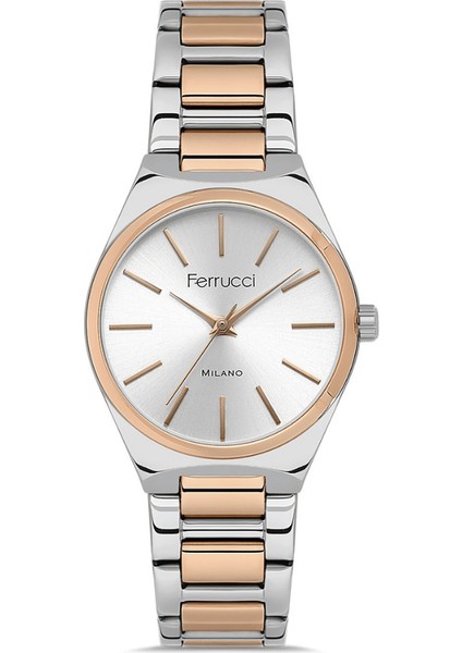 FER.03440M.05 Çelik Kordon Kadın Kol Saati