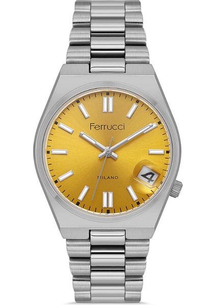 FER.03450M.04 Çelik Kordon Kadın Kol Saati