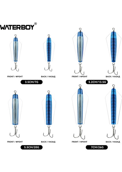 Su Çocuğu Devil Fishing Bait Tuzlu Su 3,5 cm 5,2 cm 5,5 cm 7 cm Canberra Killer Tasmanian Spinner Somon Pike Walleye B Yemi (Yurt Dışından)