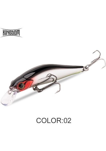 Kingdom Sinking Minnow Tuzlu Su Balıkçılığı Yemleri Crankbait Sert Yemler Iyi Aksiyon Wobblers Yapay Alabalık Yemi Deniz B (Yurt Dışından)