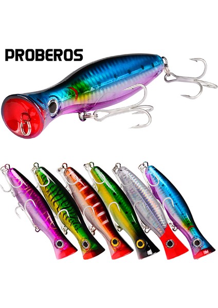 Pro Beros Big Popper Wobbler Balıkçılık Yemi Yüzen Yem 43G Su Üstü Yem Whopper Tuzlu Su Yemleri Isca Yapay Pike Takımı (Yurt Dışından) fırsatları