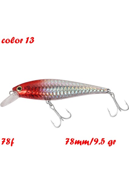 Blegend Balıkçılık Yapay Yem Askılı Minnow Sığ Wobbler Jerkbait Shad B Pike Yemi 128 Sp 78 F 65 Sp (Yurt Dışından)
