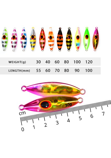 Tolu Slow Bee Slow Pitch Jig 30G 40G 60G 80G 100G 120G Shore Casting Jigging Kaşık Yem Glow Tuzlu Su Balıkçılığı Yemi Kancalı (Yurt Dışından)