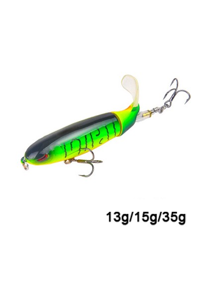 Whopper Plopper 13/15/35G Swimbait Sert Yem Vıb Jig Spin Yem Balıkçılık Döner Kuyruk Su Üstü Balıkçılık Takımı Turna Balığı Için Deniz Kaşığı (Yurt Dışından)
