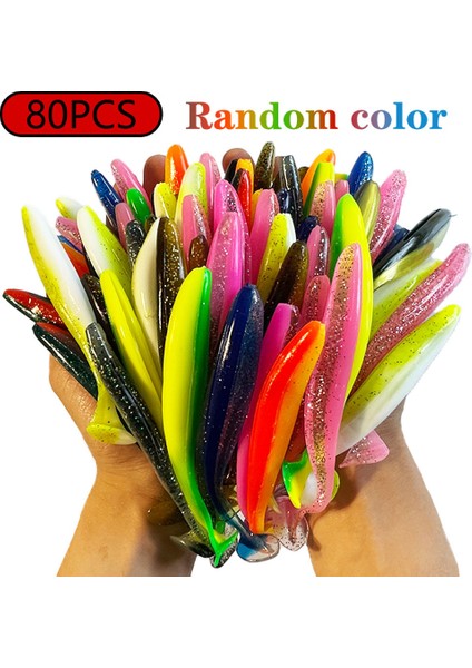 1-100 Adet T Kuyruk 70MM 90MM 120MM Shad Solucan Yumuşak Yem Yapay Yem Swimbait Yem Wobbler Yumuşak Yemler Silikon Balıkçılık Sporları (Yurt Dışından)