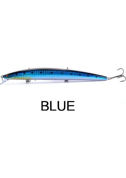 Flysand Balıkçılık Yemleri Balıkçılık Sert Yem Crankbaits Isca Yapay Pesca Sea Wobbler Yüzme Yemleri Büyük Lazer Minnow 18CM/24G (Yurt Dışından)