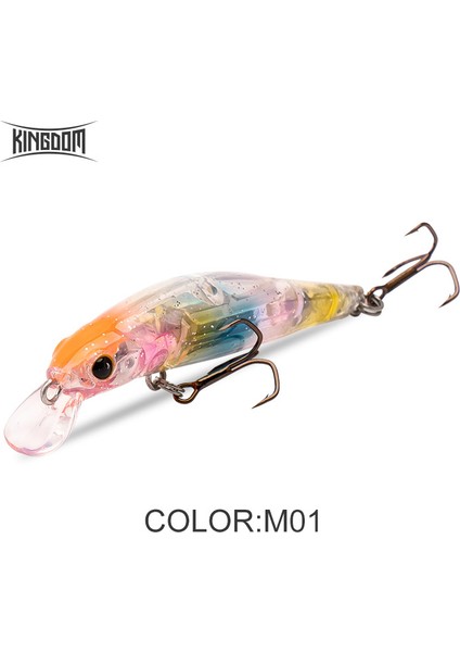 Kingdom Sinking Minnow Tuzlu Su Balıkçılığı Yemleri Crankbait Sert Yemler Iyi Aksiyon Wobblers Yapay Alabalık Yemi Deniz B (Yurt Dışından)