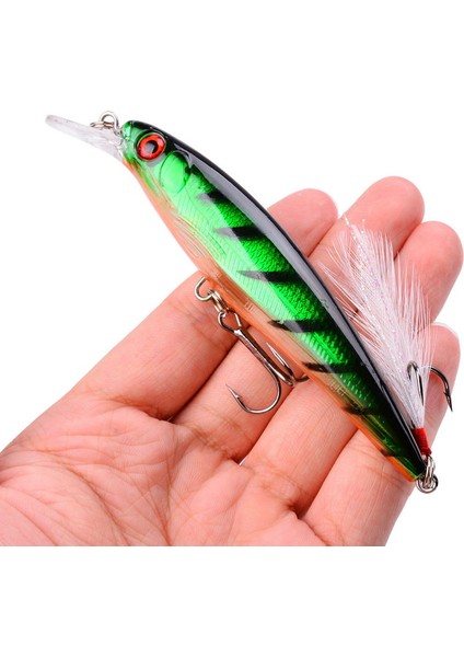 Aorace 5 Adet/kutu Lazer 3D Gözler Biyonik Minnow Balıkçılık Yemi - Maksimum Yakalama Için Tüylü Üçlü Kancalarla 13.3g Sert Yem (Yurt Dışından) fırsatları