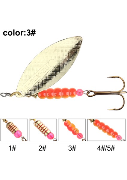 Fısh Kıng Spinner Yem Yemi 4.5g/7.0g/12.5g/17.4g/27.1g Kaşık Yemler Pike Metal Balıkçılık Yemi B Kancalı Sert Yem (Yurt Dışından)