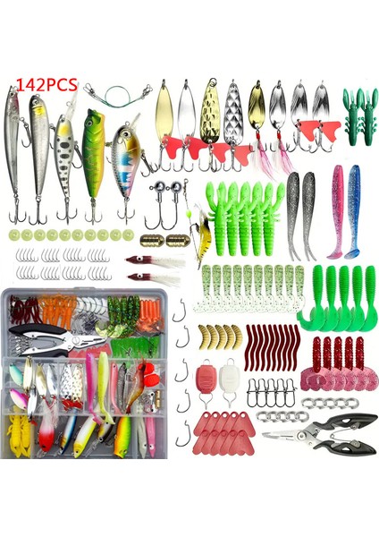 Balıkçılık Yemi Seti 18/21/59/142 Adet Karışık Vıb Yem Seti Yumuşak Yem Minnow Popper Kancaları Tüm Balıkçılık Aksesuarları Tatlı Su (Yurt Dışından) fiyatları