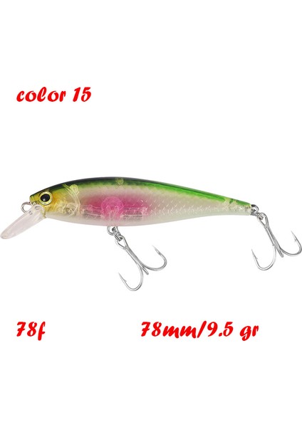 Blegend Balıkçılık Yapay Yem Askılı Minnow Sığ Wobbler Jerkbait Shad B Pike Yemi 128 Sp 78 F 65 Sp (Yurt Dışından)
