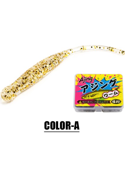 Spinpoler Tek Iğne Kuyruk Solucanı Mikro 44MM Balıkçılık Yemi Ajing Küçük Kaya Balığı Silikon Isca Yapay Yem Aydınlık Jig 20 Adet (Yurt Dışından)