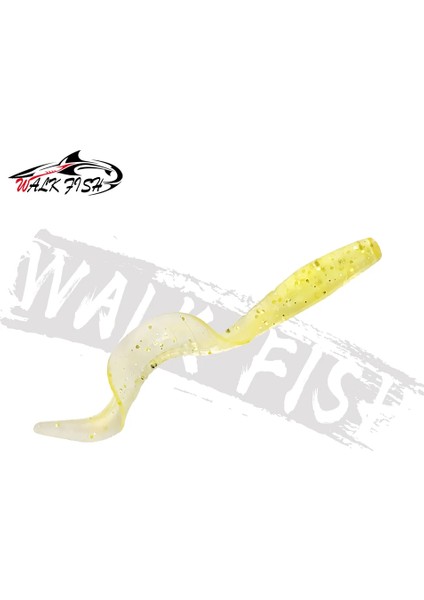Walk Fısh 10 Adet Spinpoler 60MM 80MM Gerçekçi Balık Yemi Yem Solucanları Yapay Silikon Yumuşak Yem B Pike Balık Yemi Wobbler (Yurt Dışından)