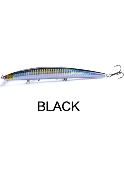 Flysand Balıkçılık Yemleri Balıkçılık Sert Yem Crankbaits Isca Yapay Pesca Sea Wobbler Yüzme Yemleri Büyük Lazer Minnow 18CM/24G (Yurt Dışından)
