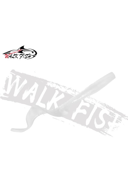 Walk Fısh 10 Adet Spinpoler 60MM 80MM Gerçekçi Balık Yemi Yem Solucanları Yapay Silikon Yumuşak Yem B Pike Balık Yemi Wobbler (Yurt Dışından)
