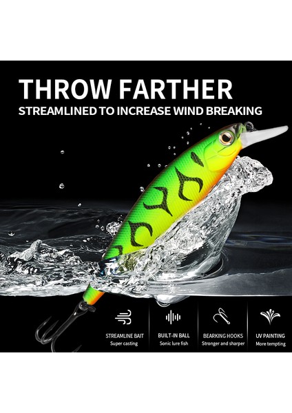 Bearkıng Squad Minnow 95MM 14.8g 65MM 6g Tungsten Ağırlık Sistemi Sp Balıkçılık Yemleri Çeşitli Renkler Krank Wobbler Krank Yemi (Yurt Dışından) modelleri