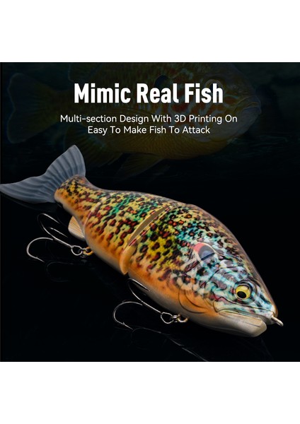 Leydun Ekleml Pençe Sachet 184MM 2.5oz Balıkçılık Yemleri Eklemli Gövde Kayan Yüzme Yemleri Yüzen Güçlü S Şeklinde Büyük Sert Yemler B (Yurt Dışından) fırsatları