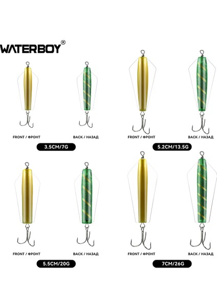 Su Çocuğu Devil Fishing Bait Tuzlu Su 3,5 cm 5,2 cm 5,5 cm 7 cm Canberra Killer Tasmanian Spinner Somon Pike Walleye B Yemi (Yurt Dışından)