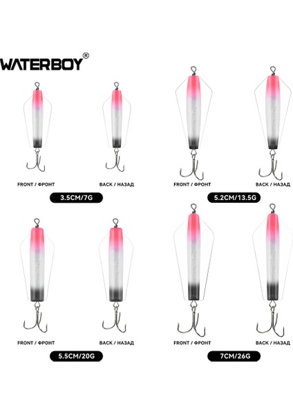 Su Çocuğu Devil Fishing Bait Tuzlu Su 3,5 cm 5,2 cm 5,5 cm 7 cm Canberra Killer Tasmanian Spinner Somon Pike Walleye B Yemi (Yurt Dışından)