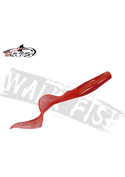 Walk Fısh 10 Adet Spinpoler 60MM 80MM Gerçekçi Balık Yemi Yem Solucanları Yapay Silikon Yumuşak Yem B Pike Balık Yemi Wobbler (Yurt Dışından)