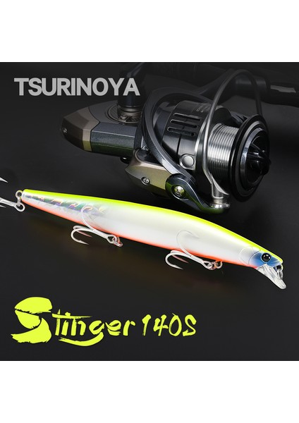 Tsurınoya Stinger 140S Balıkçılık Yemi Batıran Minnow DW92 140MM 26G Tuzlu Su Seab Ultra Uzun Döküm Büyük Sert Yemler Jerkbait (Yurt Dışından) fırsatları