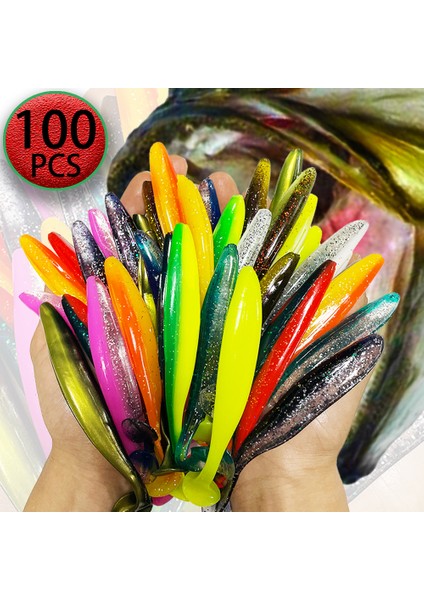 1-100 Adet T Kuyruk 70MM 90MM 120MM Shad Solucan Yumuşak Yem Yapay Yem Swimbait Yem Wobbler Yumuşak Yemler Silikon Balıkçılık Sporları (Yurt Dışından) fiyatları