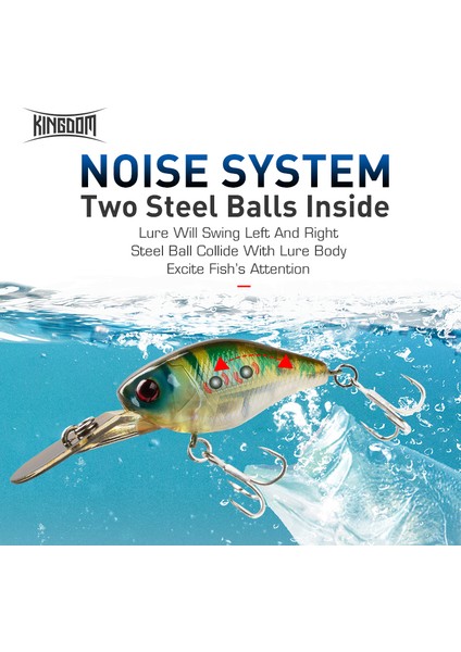 Kingdom Crazy Crankbaits Yavaş Batıran Balıkçılık Yemleri Mini Minnow Swing Küçük Kranklar Sert Yemler 5g 50MM Wobblers Balıkçılık Takımı (Yurt Dışından) fırsatları