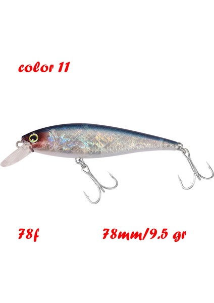 Blegend Balıkçılık Yapay Yem Askılı Minnow Sığ Wobbler Jerkbait Shad B Pike Yemi 128 Sp 78 F 65 Sp (Yurt Dışından)