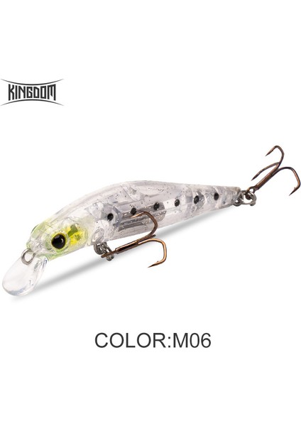 Kingdom Sinking Minnow Tuzlu Su Balıkçılığı Yemleri Crankbait Sert Yemler Iyi Aksiyon Wobblers Yapay Alabalık Yemi Deniz B (Yurt Dışından)