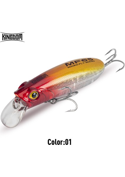 Kingdom Fishing Lure Batabilen Yüzen Minnow 45MM 55MM 65MM Wobblers Yapay Sert Yemler Uzun Atışlı Balıkçılık Takımı Yemleri (Yurt Dışından)