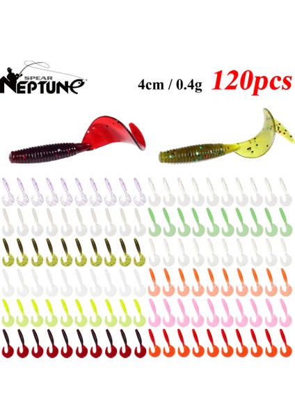 120 Adet Yeni Yumuşak Yem 4cm0.4g Balıkçılık Yemleri Plastik Silikon Solucan Moggot Grub Yemi Tuzlu Su Wobblers Sazan Yemi Pike Aracı (Yurt Dışından) fiyatları