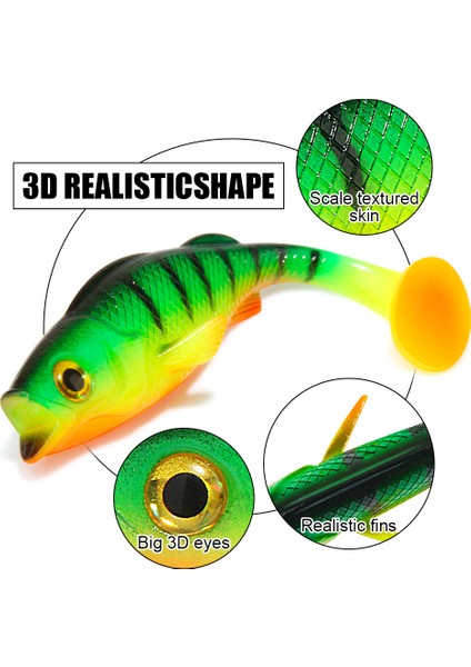 Spinpoler Vigour Levrek Shad Yumuşak Swimbait Balıkçılık Yemi 7CM/11CM/14CM Pike Zander B Kürek T Kuyruklu Pesca Sahte Balık Yemi (Yurt Dışından) fırsatları