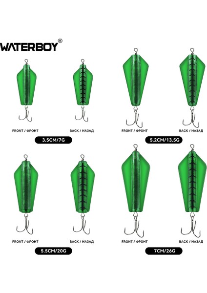Su Çocuğu Devil Fishing Bait Tuzlu Su 3,5 cm 5,2 cm 5,5 cm 7 cm Canberra Killer Tasmanian Spinner Somon Pike Walleye B Yemi (Yurt Dışından)