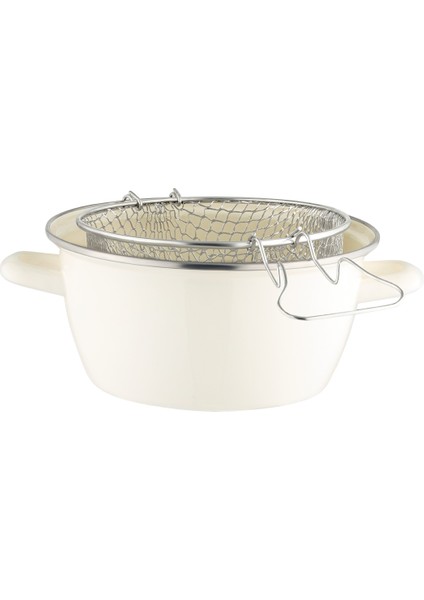 Salentino Kızartma Tenceresi - Beyaz - 22 cm