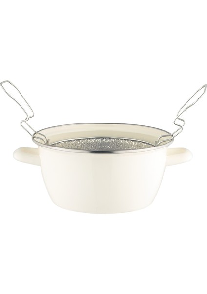 Salentino Kızartma Tenceresi - Beyaz - 22 cm