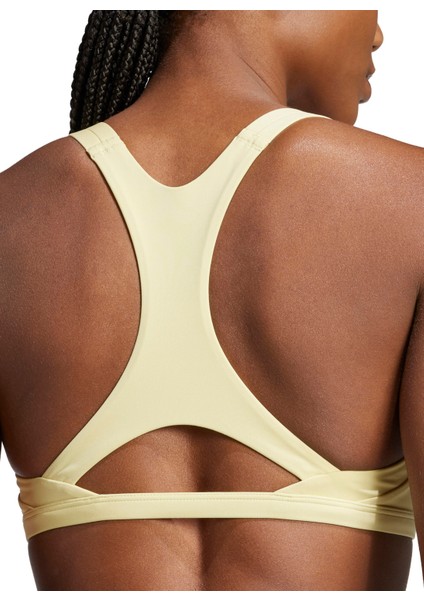 JD2117 Aerım Ls Strngt Sarı U Yaka Normal Kalıp Kadın Sporcu Sütyeni modelleri