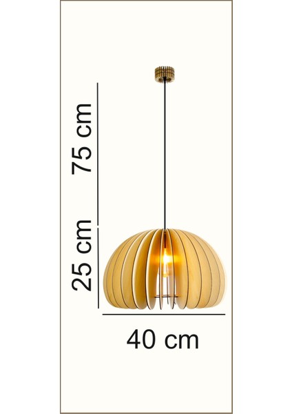 Rustik Modern Sarkıt Ahşap Avize