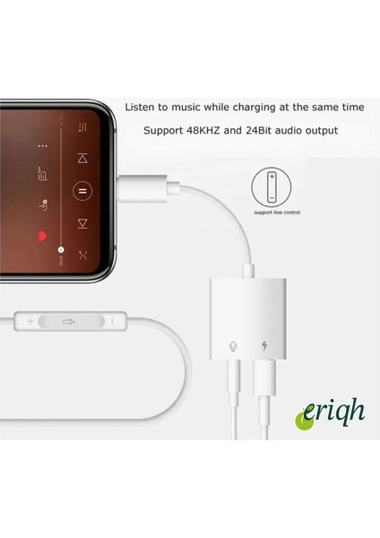Type-C + 3.5mm Jack Çoklayıcı Dönüştürücü | Şarj + Kulaklık | Usb-C Splitte