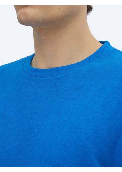 Saks Düz Bisiklet Yaka Pamuk Karışımlı T-Shirt fırsatları
