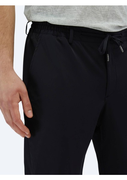 Lacivert Düz Dokuma Casual Pantolon