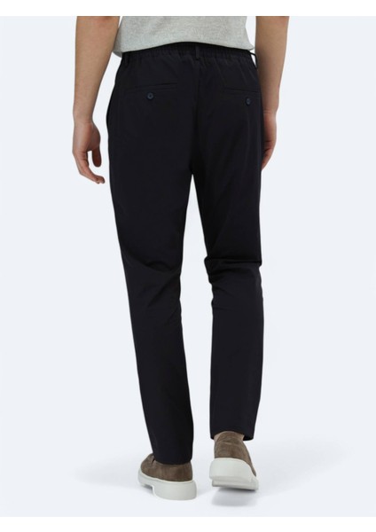 Lacivert Düz Dokuma Casual Pantolon