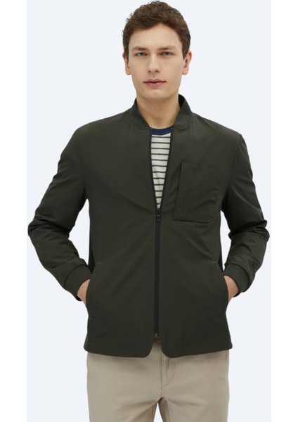 Haki Regular Fit Spor Ceket