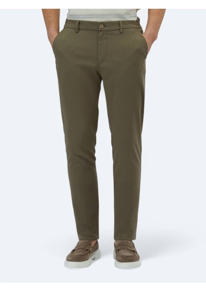 Haki Dokuma Casual Pantolon